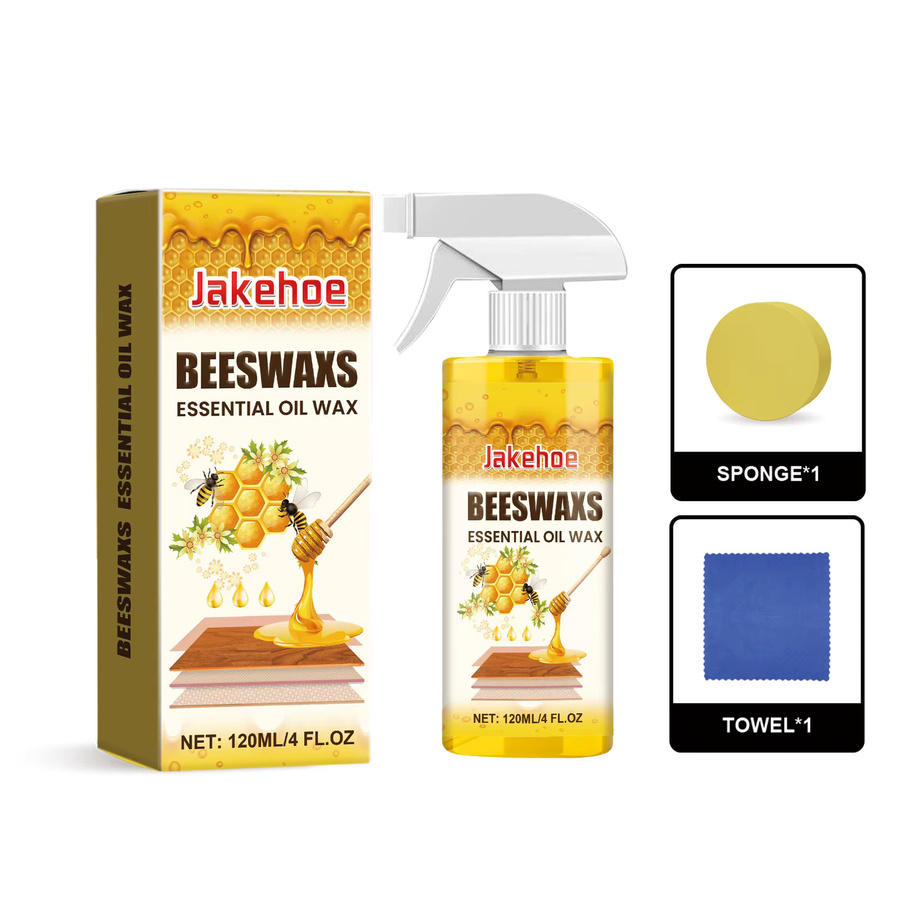 Jakehoe Bienenwachs mit ätherischem Öl zur Tiefenpflege und Fleckenentfernung für Schränke, Türen und Böden, transparent - Bild 3