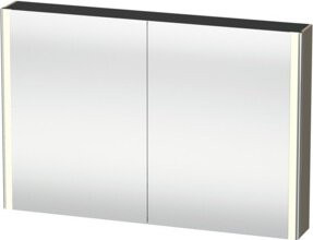 Duravit Universal-Spiegelschrank XSquare mit LED und 2 Türen, Farbe: Weiß, B/T/H: 120 x 15,5 x 80 cm - Bild 1