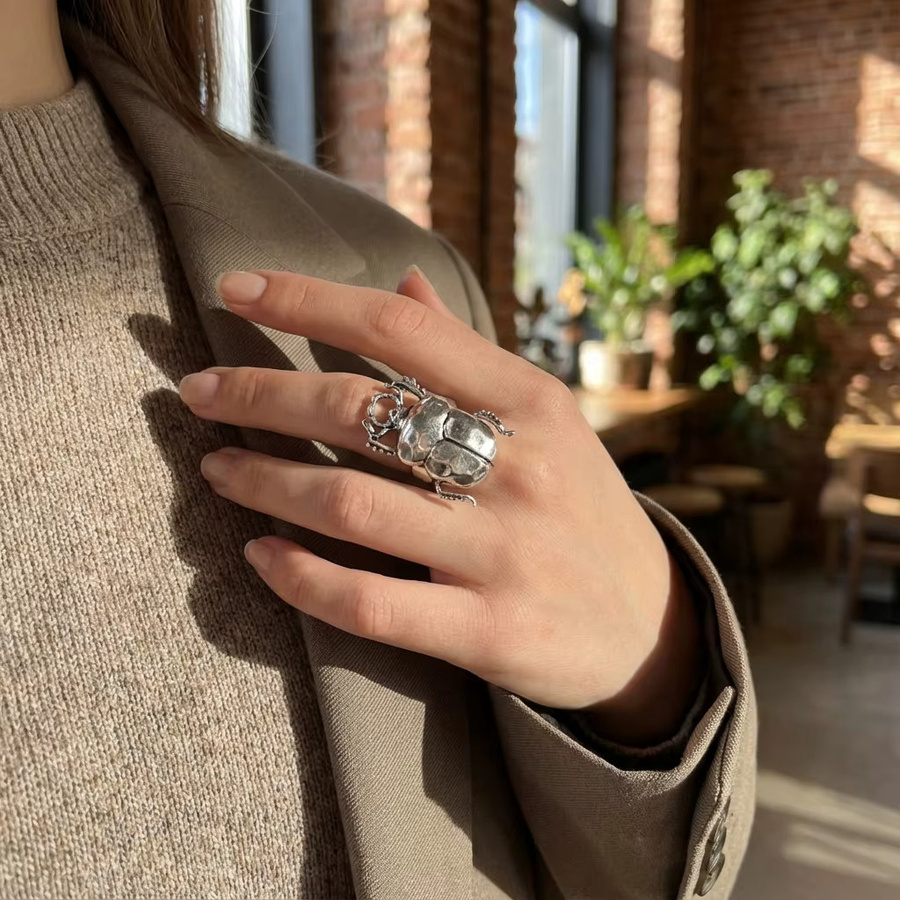 Harlermoon Ring, Marienkäfer, Silber, Damen - Bild 2
