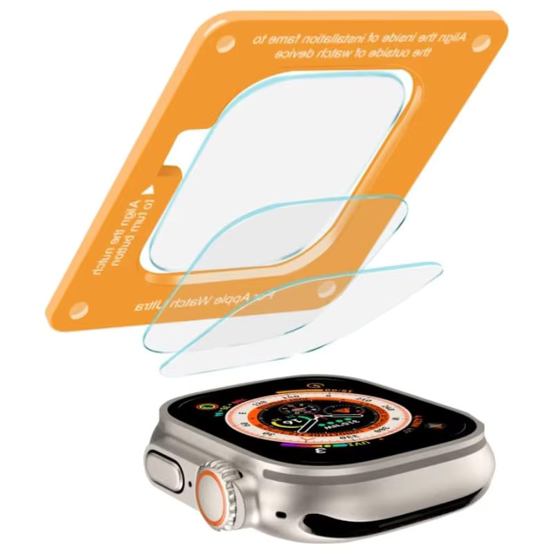 Apple Displayschutzfolie aus gehärtetem Glas, Apple Watch Serie Ultra 2 3 1, 49 mm - Bild 5