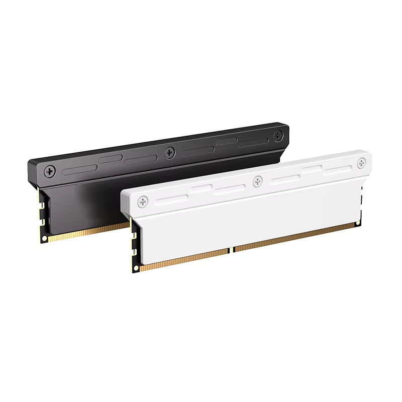 Teucer Aluminium RAM Kühler für DDR2 DDR3 DDR4 mit Wärmeleitpads in Schwarz, Silber oder Weiß - Bild 2