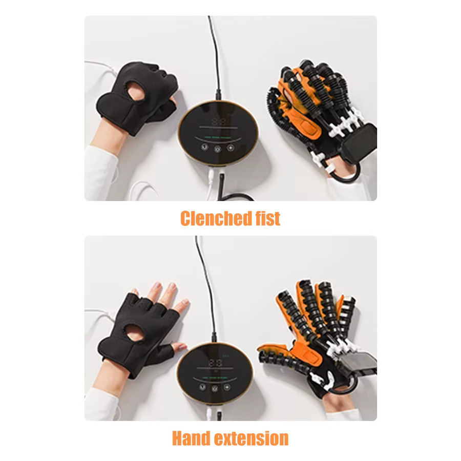 SUOLAER Roboterhandschuhe für Handphysiotherapie und Rehabilitationstraining bei Hemiplegie, Schlaganfall und Zerebralinfarkt zur Förderung der Fingerfunktion - Bild 4