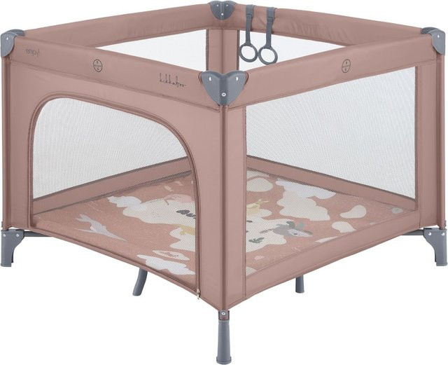 Kikka boo Laufstall Enjoy Matratze mit Reißverschluss und Hängegriffen in Rosa - Bild 1