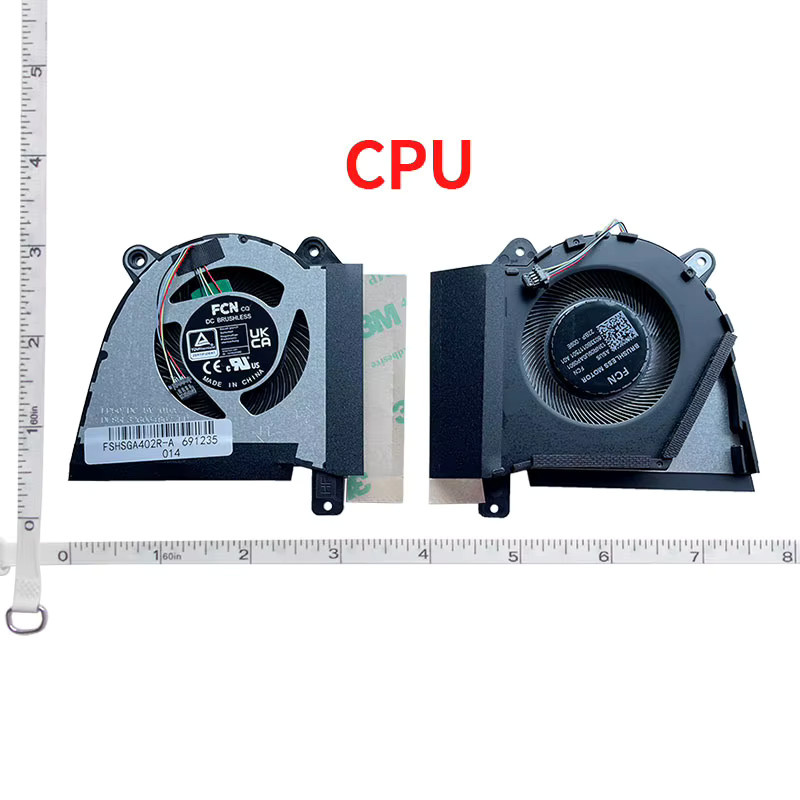 Asus Laptop CPU GPU Lüfter für ROG Zephyrus 14 2022 G14 GA402R GA402RJ GA402RK 2023 GA402X in Schwarz - Bild 1