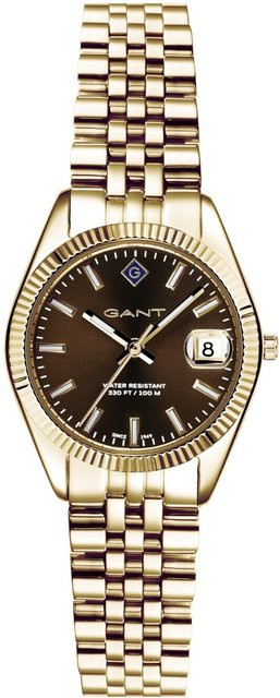 Gant Armbanduhr Sussex Mini, Quarz, Edelstahl, Braun, 28 mm, Damen - Bild 1