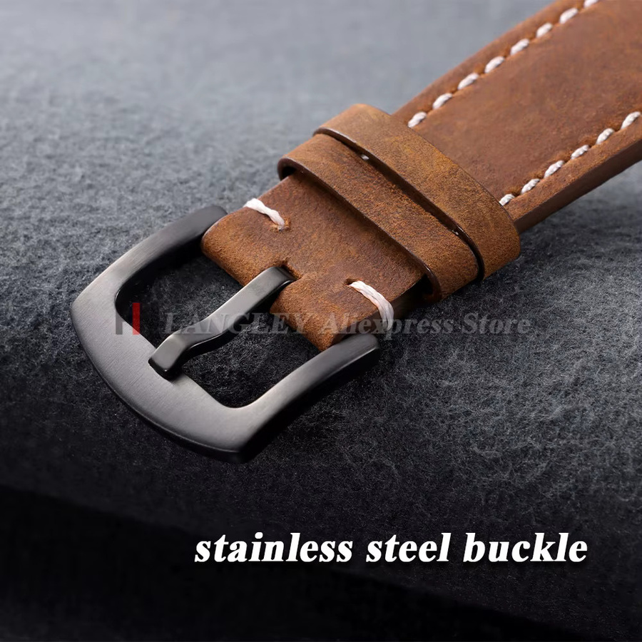 Uhrenarmband Rindsleder Echtleder, 18mm, Herren - Bild 2