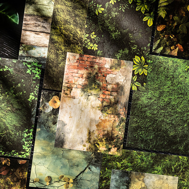 Nature Touch Series Naturmaterial Hintergrundpapier für Handarbeit und Büro, 16 Blatt pro Beutel - Bild 1