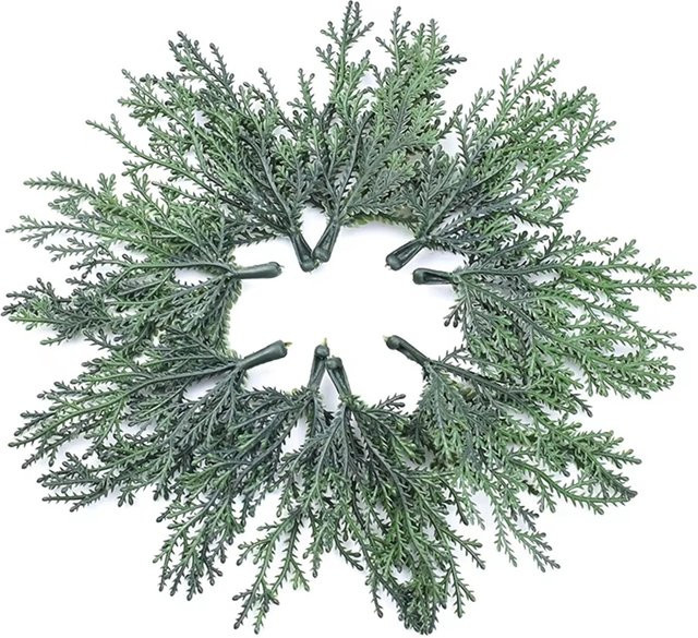 Yusheng Künstliche Pflanzen in Grün für DIY Dekoration, Weihnachten und Hochzeiten - Bild 1