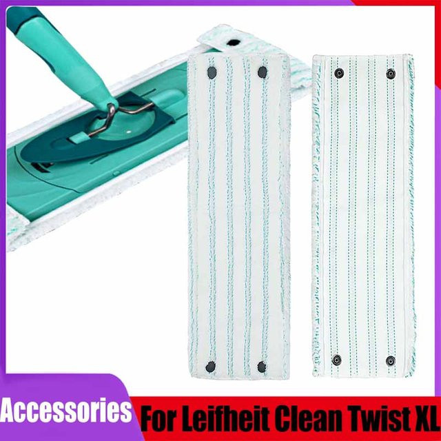 Leifheit Clean Twist XL MicroDuo Mopp-Ersatzkopf für Trocken- und Nassreinigung, B: 48,5 cm, B: 14 cm - Bild 1