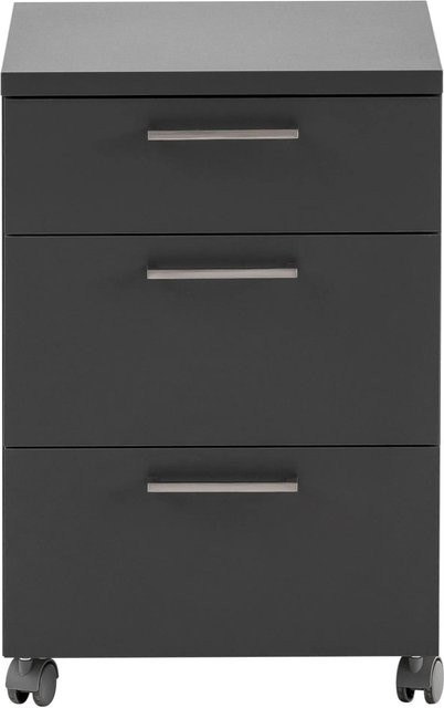 Schildmeyer Rollcontainer Serie 1500 Anthrazit für Büro und Homeoffice, B/T/H: 41,2 x 60,1 x 49,6 cm - Bild 1