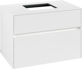V&B Waschtischunterschrank Collaro in Weiß mit LED-Beleuchtung B/T/H: 80 x 54,8 x 50 cm - Bild 1