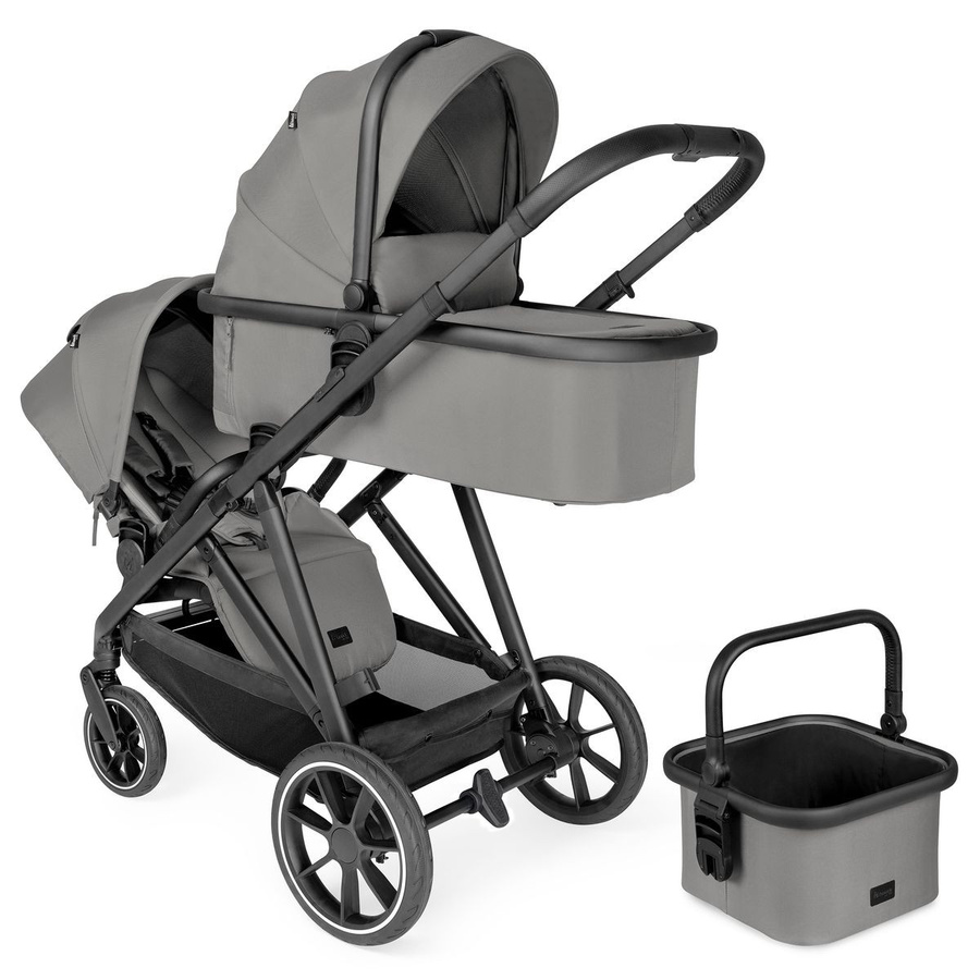 Hauck Kombi-Kinderwagen Grow N Care Set Geschwisterwagen in Grau - Bild 3
