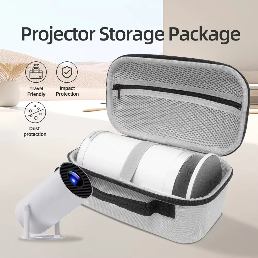 DITONG Aufbewahrungskoffer für Magcubic HY300 und HY300Pro Transpeed Projektor, Reise-Projektortasche, grau - Bild 3