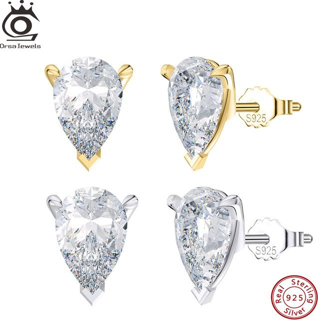 ORSA JEWELS Ohrstecker 925 Silber, Zirkonia, Damen - Bild 1