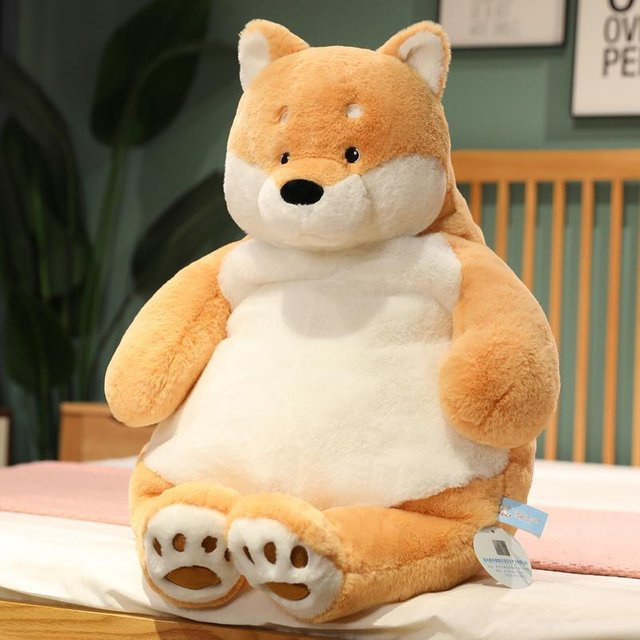Binchi Keji Travel Gefüllte Lazy Bear Puppe, weicher Braunbär, Plüschtier, Braun, ab 12 Jahren - Bild 1