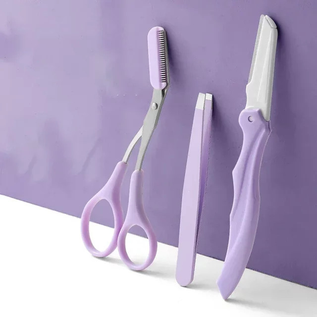 RUZOFO Augenbrauen-Trimmer-Set, 3-teilig, Edelstahl - Bild 1