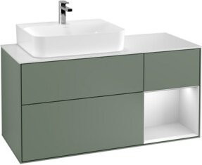 V&B Waschtischunterschrank Finion mit Wandbeleuchtung, Breite: 120 cm, Tiefe: 50,1 cm, Höhe: 50,1 cm, lackiert - Bild 1