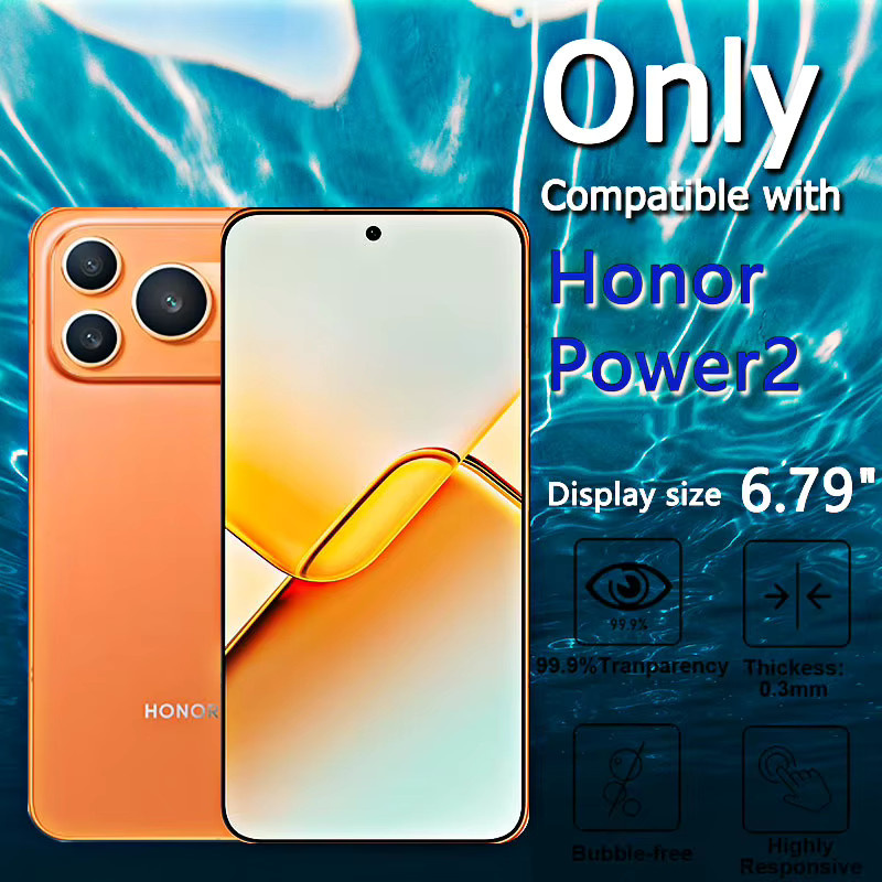 Set aus 1 bis 4 gehärteten Glas Displayschutzfolien für Honor Power 2, transparent und kratzfest - Bild 3