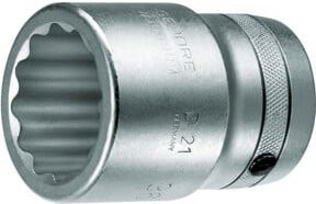 Gedore Steckschlüsseleinsatz D 21 1.1/2AF 12-kant aus Chrome Vanadium in Silber - Bild 1