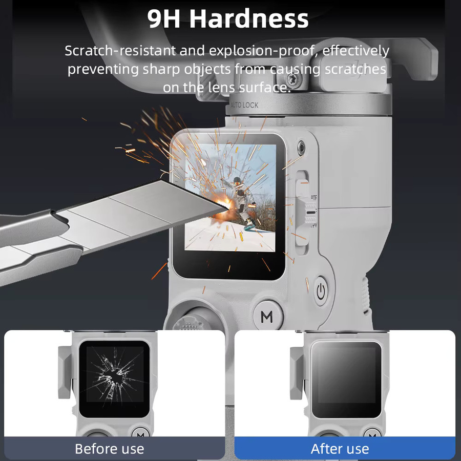 DJI RS 4 Mini Displayschutzfolie aus gehärtetem Glas, 9H Premium Clear HD Anti-Kratz-Folie, transparent - Bild 5