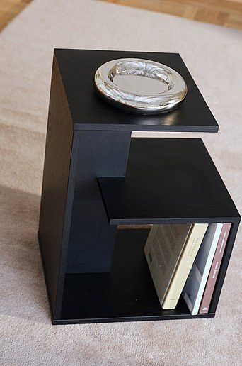 Jotex Beistelltisch CALI in Schwarz, modern, B/T/H: 34 x 40 x 54 cm - Bild 1