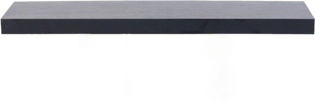 Relaxdays Wandregal aus MDF und Eisen in Schwarz, B/T/H: 80 x 23 x 4 cm - Bild 1