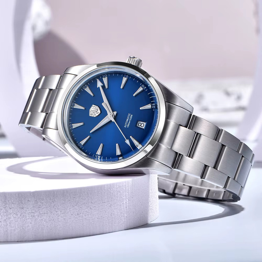 Rollstimi Armbanduhr, Automatik, Edelstahl, Blau, Herren - Bild 2