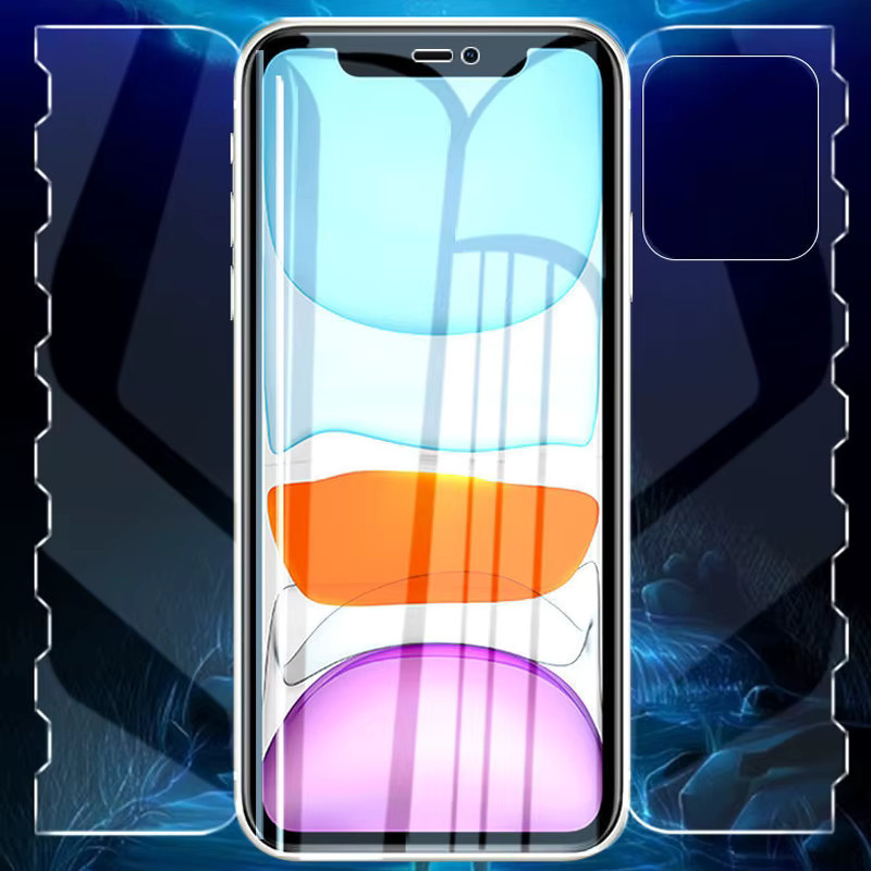 Amour Brave 4er-Set Hydrogel-Displayschutz mit Schmetterlingsmotiv für iPhone 11 bis iPhone 17 Pro Max Mini Plus Air für Vorder- und Rückseite - Bild 1
