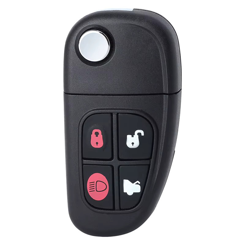 KEYECU Auto Klappschlüssel Fernbedienung mit 4D60 Chip für Jaguar X-Type, S-Type und XJ XJR in Schwarz - Bild 5