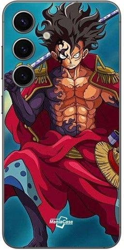 Samsung Galaxy S24 Plus Hülle One Piece Luffy Gear 5 Maniacase Schwarz - Bild 1