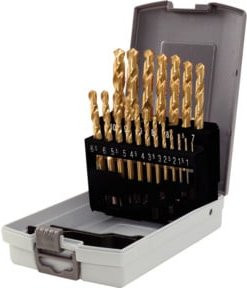 KS Tools HSS TiN Spiralbohrer-Set in Gold, 19-teilig, 1-10 mm - Bild 1