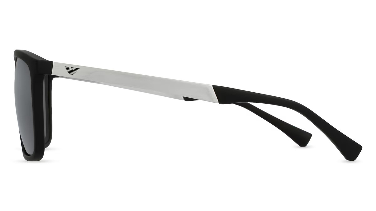 Armani EA4150 Sonnenbrille, Vollrand, Quadratisch, Acetat, Herren, schwarz, grau - Bild 2
