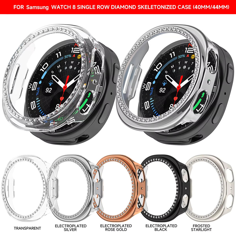 OAKCHARM Schutzhülle für Samsung Galaxy Watch 8, PC, Diamant, Kristall - Bild 6