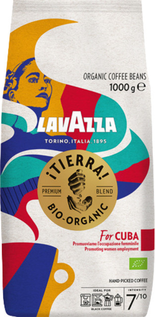 Lavazza Tierra Organic For Cuba, Bio-Kaffee, Ganze Bohne, 1kg - Bild 1