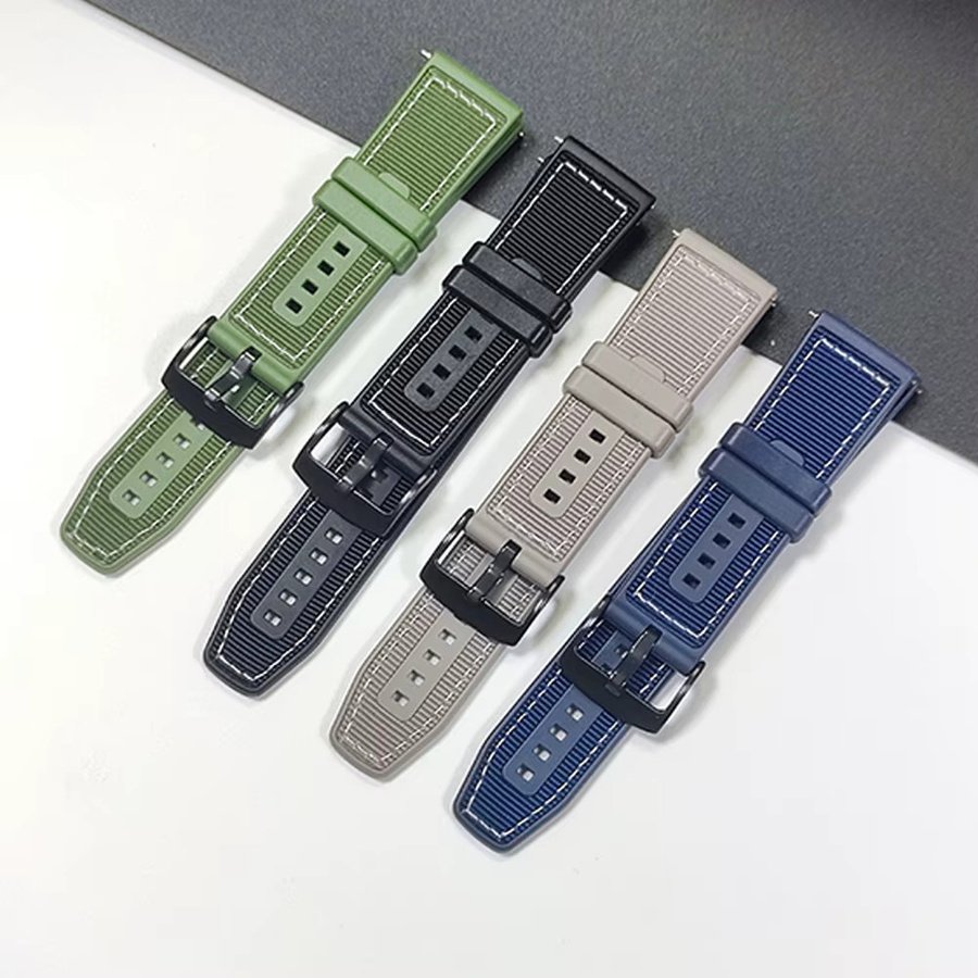 Huawei Uhrenarmband, Silikon, Schwarz, 22 mm - Bild 2