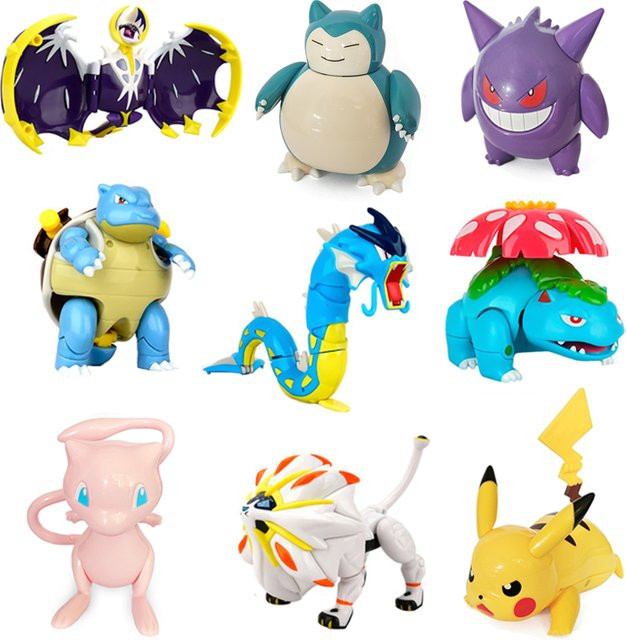 Pokémon Pikachu Squirtle Pokeball Actionfiguren, Bunt / Mehrfarbig - Bild 1