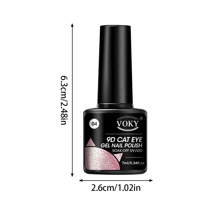 VOKY Katzenaugen-Gel-Set, 6 Teile, Schimmernd, Damen - Bild 1