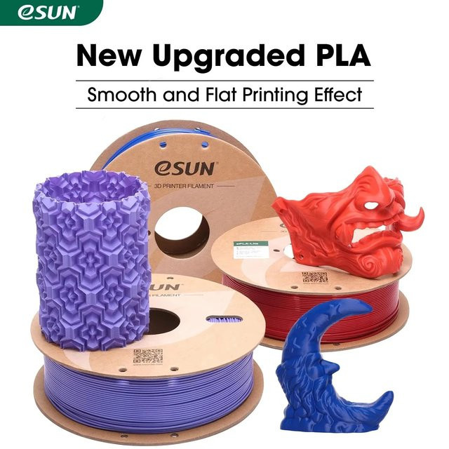 ESUN Schnelldruck PLA Filament Blau, 1,75 mm, 1 kg Spule für FDM 3D-Drucker - Bild 1