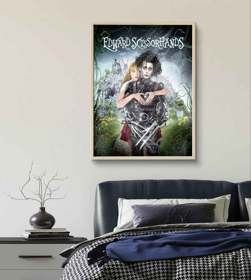 Potdemiel 5D DIY Diamantmalerei Edward mit den Scherenhänden Mosaik Wandbild Multicolour B: 30,0 cm, H: 20,0 cm - Bild 2