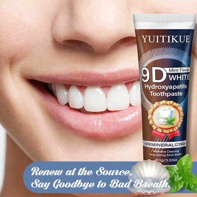YUITIKUE 9D Weiße Hydroxyapatit-Zahnpasta, Minzgeschmack, Unisex - Bild 1