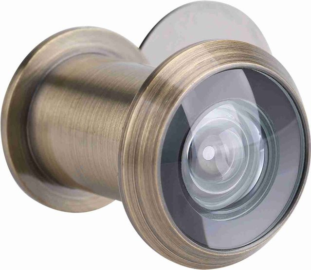 KaiSai Home Security Tür Scope Viewer mit 220 Grad Weitwinkel aus Messing in Bronze - Bild 1