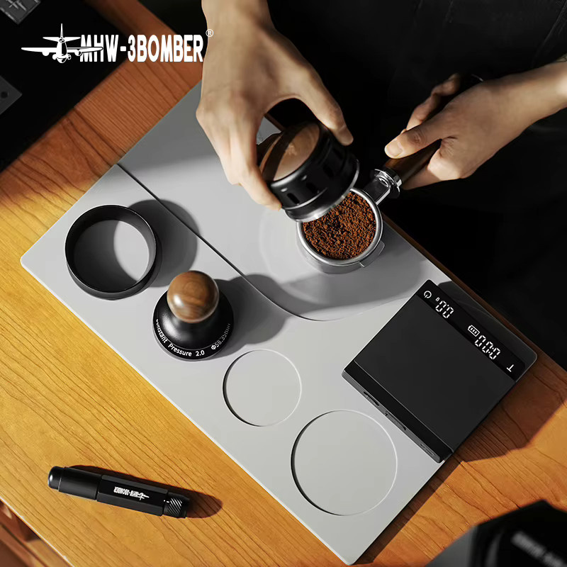 MHW-3BOMBER Silikon Tampermatte für Espresso-Tamper der Yu-Serie, schwarze Aufbewahrungsmatte für Barista-Zubehör - Bild 3