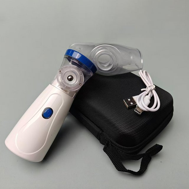 AiQUE Mesh-Vernebler mit Aufbewahrungskoffer, leiser tragbarer Mini-Zerstäuber für Kinder und Erwachsene zur Asthma-Pflege - Bild 1