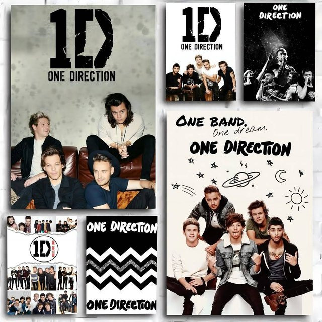 Kayou O-One D-Direction Band Poster Kunstdruck im Anime-Stil, Mehrfarbig - Bild 1