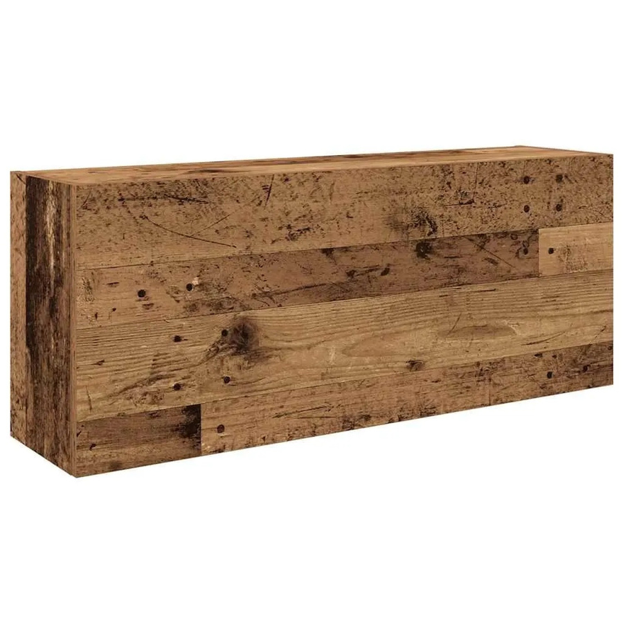 vidaXL Bad-Wandschrank in Altholz-Optik, braun, B/T/H: 100 x 25 x 40 cm - Bild 2