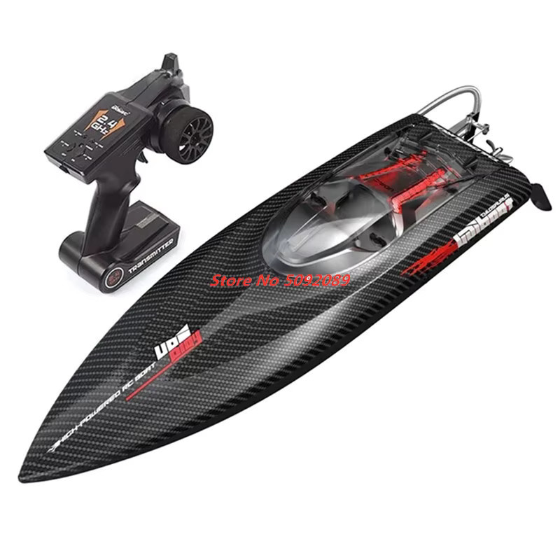 Tccicadas RC-Schnellboot, Hochgeschwindigkeits-RC-Rennboot-Spielzeug, Metall, Schwarz - Bild 6
