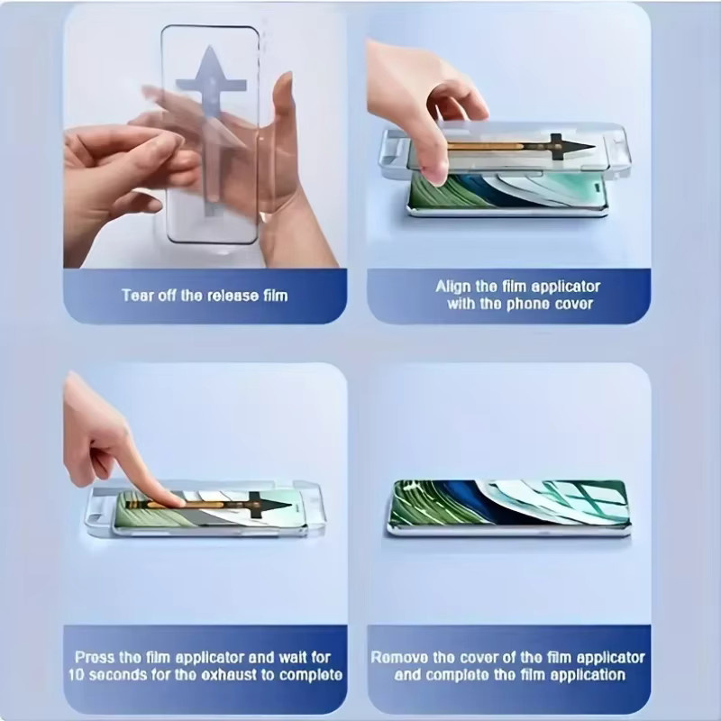 2er-Set gehärtetes Glas Schutzfolie für Samsung Galaxy S25 S24 S23 S22 S21 Ultra, transparent und kratzfest - Bild 3