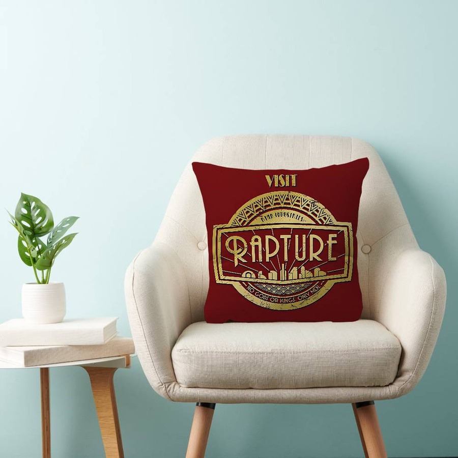 Dekorativer Kissenbezug Bioshock Rapture Design Multicolor B/B/H: 18 x 18 x 18 cm - Bild 3