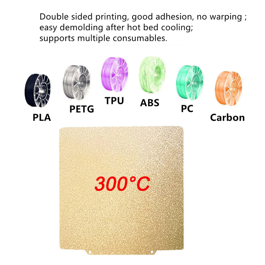 Anycubic Druckbettlaken doppelseitiges PET PEO PEI Blatt für Kobra 2 Neo Pro Go und Artillery Genius Hornet, B/T: 230 x 230 mm - Bild 3