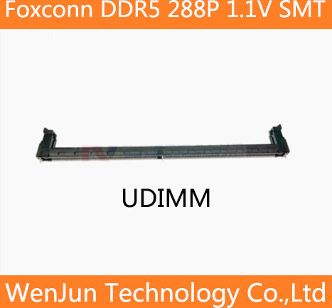 Foxconn DDR5 Desktop-Speichersteckplatz UDIMM 288P 1,1 V SMT Schwarz - Bild 1